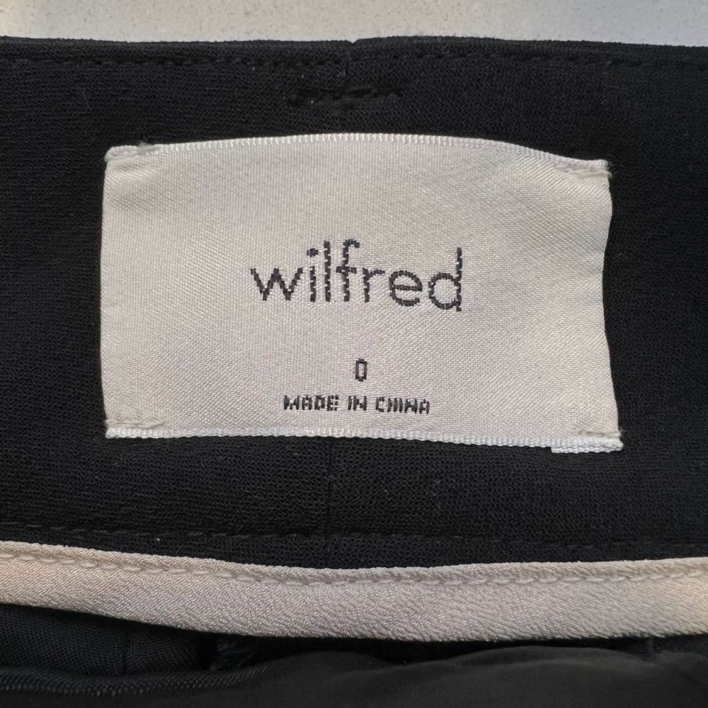 Wilfred | Geneva Crepe Tie Waist Black Dress Pants Size 0 Capsule Wardrobe - Picture 2 of 8